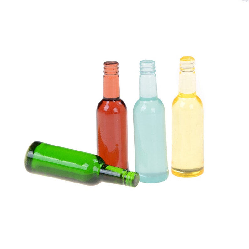 6pcs 1//12 dollhouse miniature accessories mini wine bottle simulation model To*D