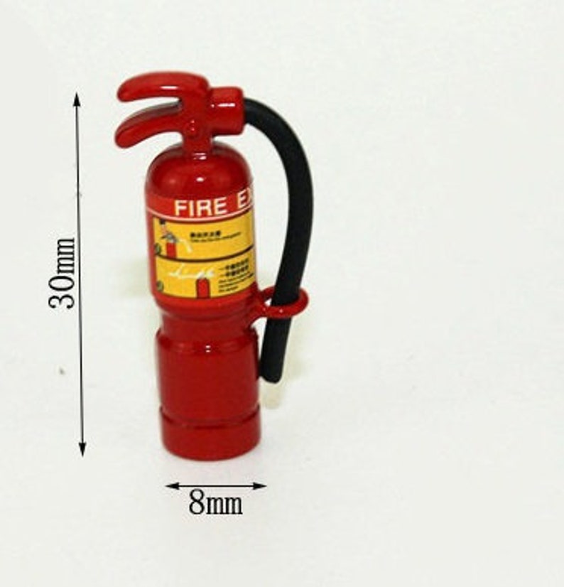 112 Scale Mini Fire Extinguisher Dollhouse Miniature Toy Doll Etsy