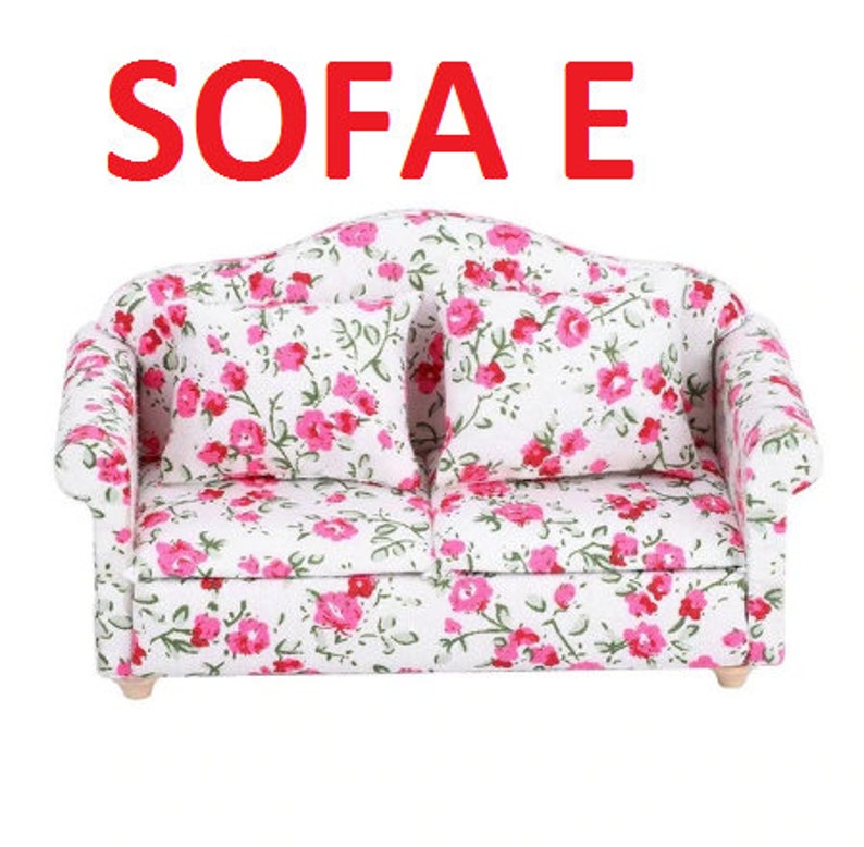 1/12 Pretend Play Toy Miniature Sofa Set Living Room Furniture Etsy