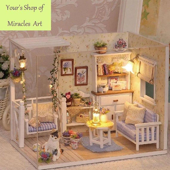 Doll House Free Shipping Furniture Diy Miniature Dust Cover Etsy