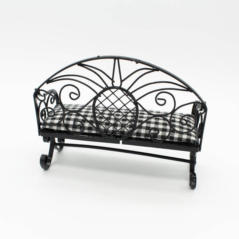 Doll House Furniture Miniatures Double Chairs Double-Seat Sofa Couch Bench Toys Doll House Furniture Miniatures Double Chairs Double-Seat Sofa Couch Bench Toys