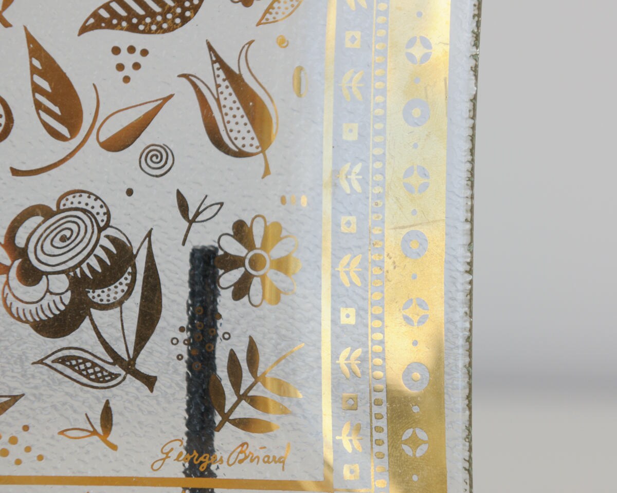 Georges Briard oro persa jardín decoración 22K oro medio siglo | Etsy