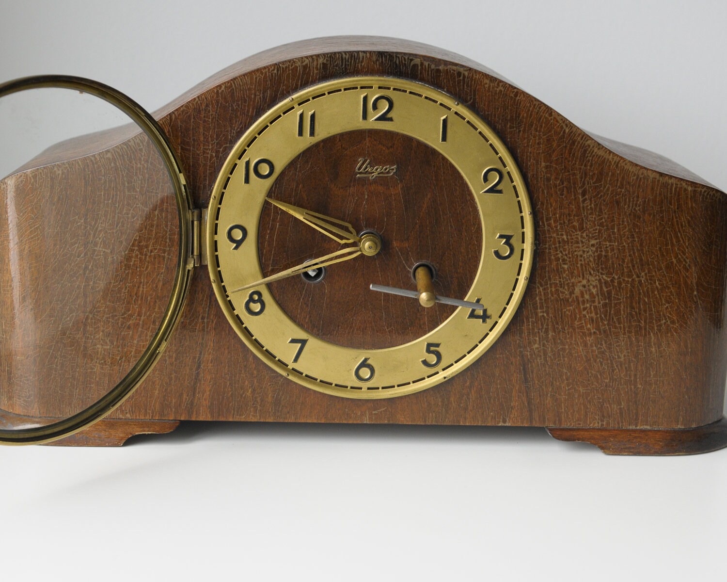 Vintage Mid Century Urgos Mantel Clock // Made in Germany // Etsy