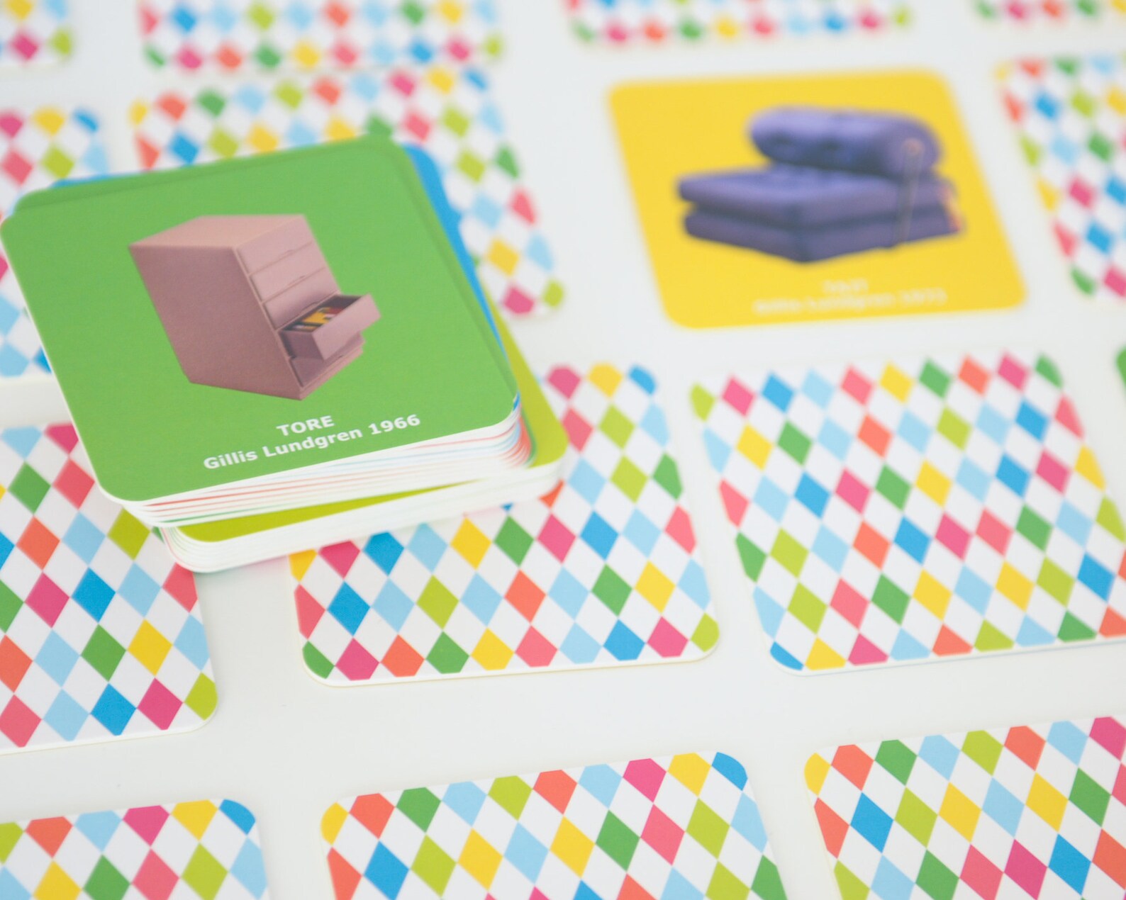 Ikea Bevisa Memory Match Game // vintage Ikea Furniture // Etsy