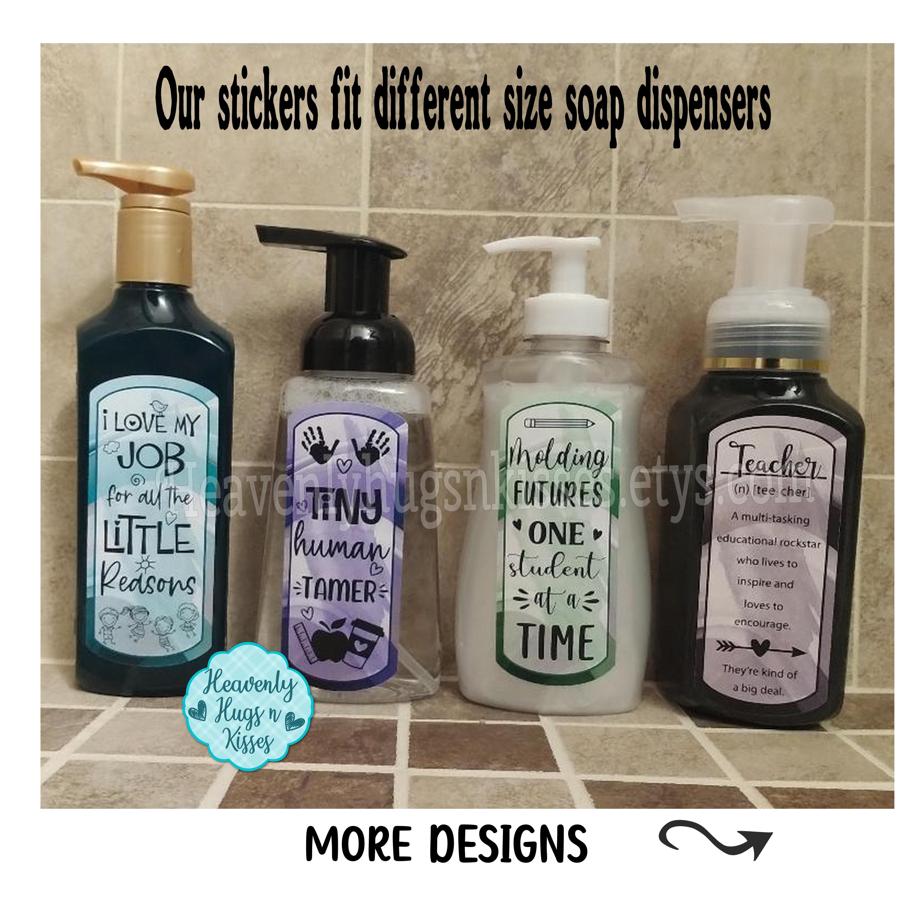Soap Fun Sticker Teacher Soap Gift Labels Foam Hand Soap Sticker Foaming Soap Label Hand ...