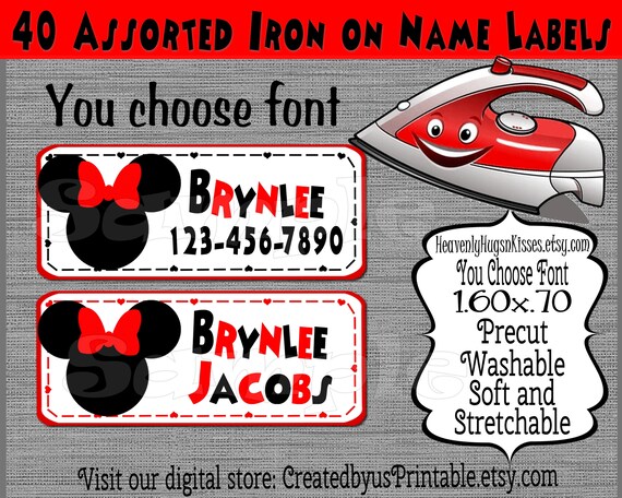 Custom Clothing Labels Personalized Name Tags for Kids Iron -   Custom  clothing labels, Personalized labels, Kids clothing labels