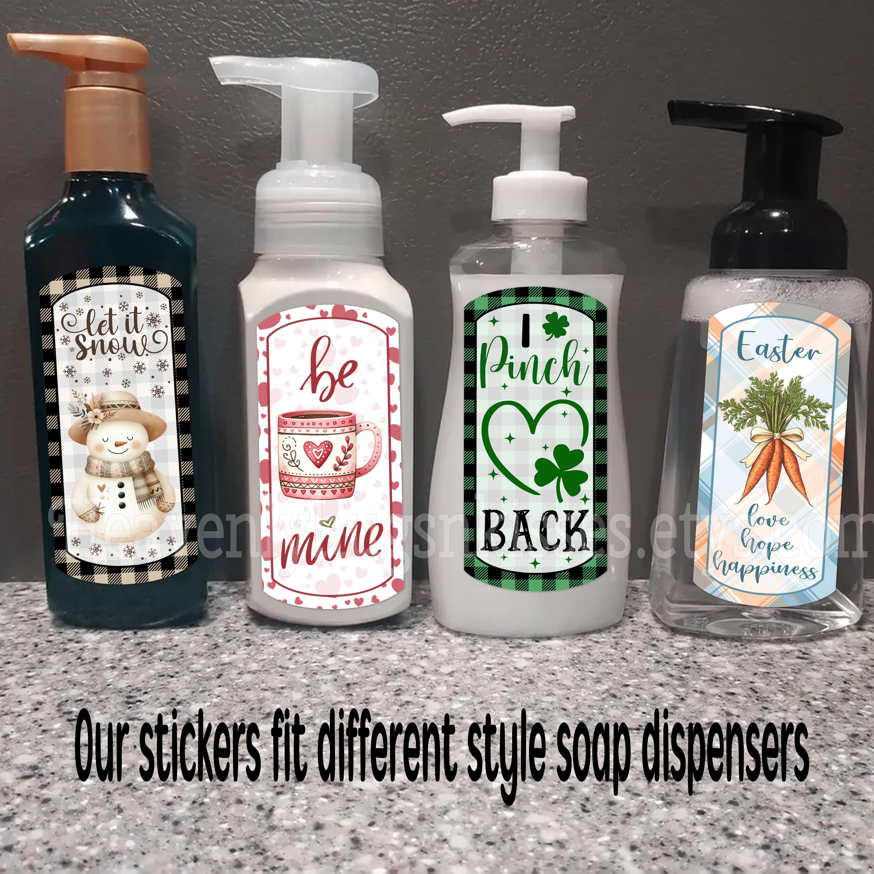 Soap Fun Sticker Month Themed Soap Stickers, Waterproof Hand Soap Label Set - Etsy