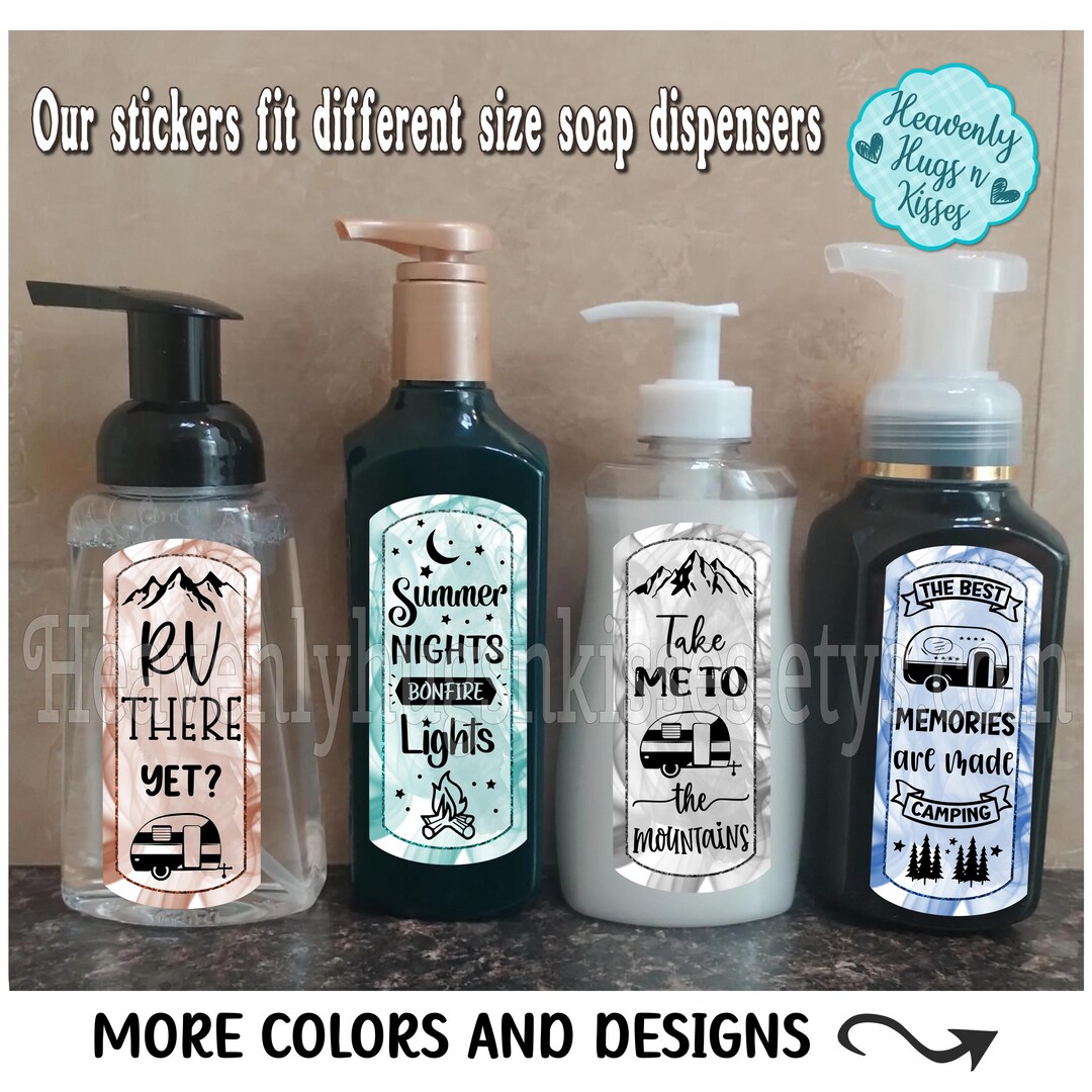 Soap Fun Sticker Waterproof Soap Label Summer Nights Bonfire Lights Soap Decals Hand ...