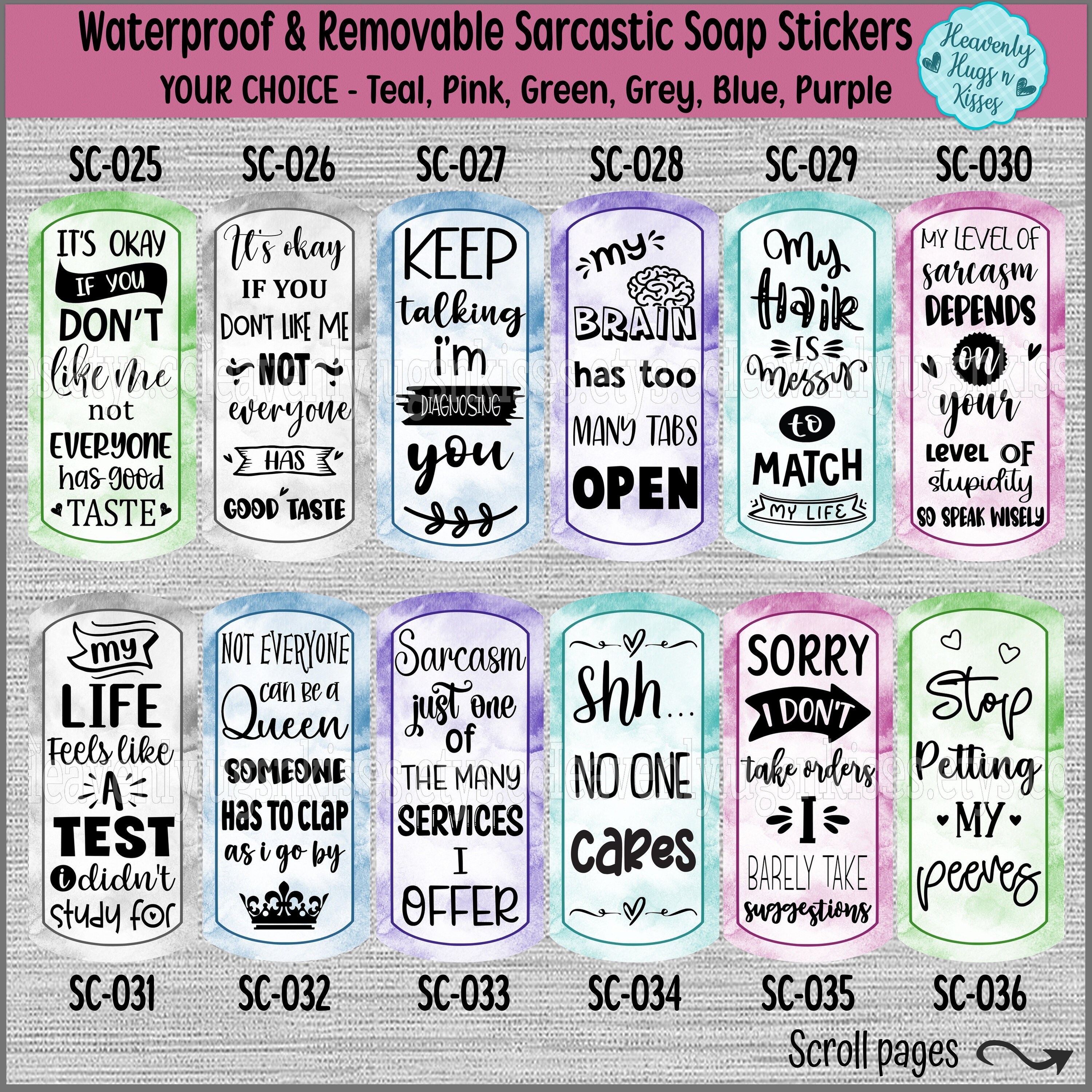 Soap Fun Sticker Sarcastic Soap Labels Funny Hand Soap Decals Hilarious Foam Hand Soap ...