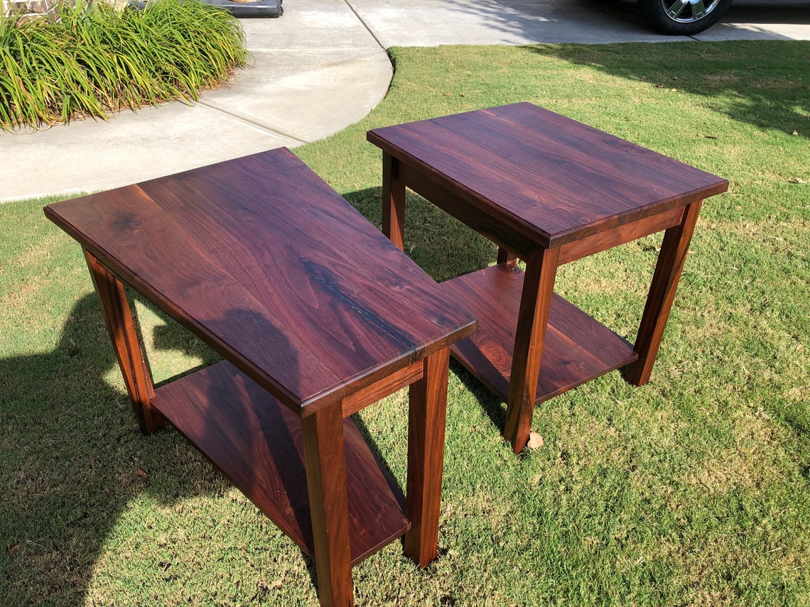Black Walnut End Tables Etsy