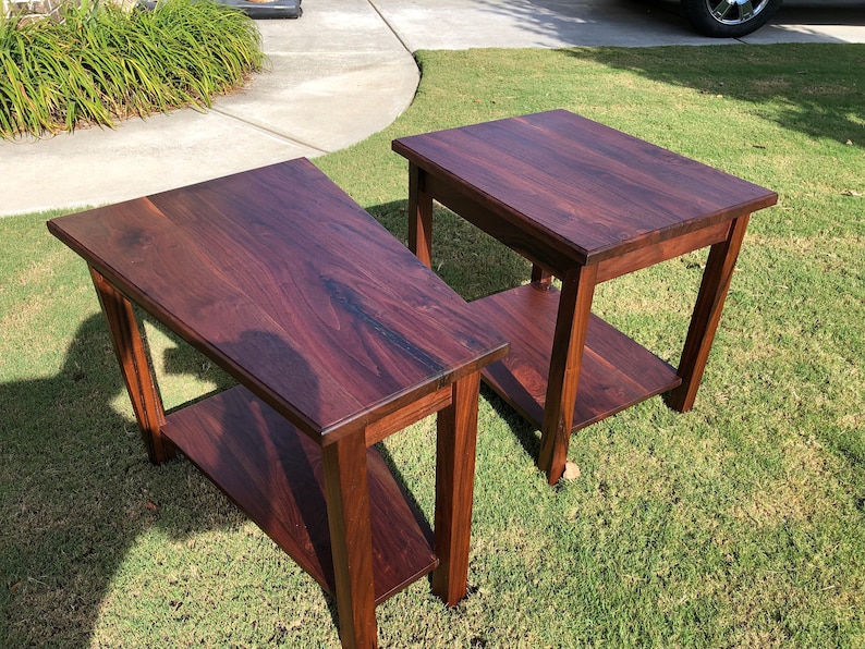 Black Walnut End Tables Etsy