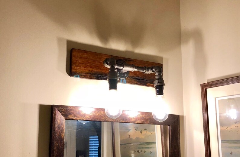 Indusrtial Pipe Light Fixture Etsy