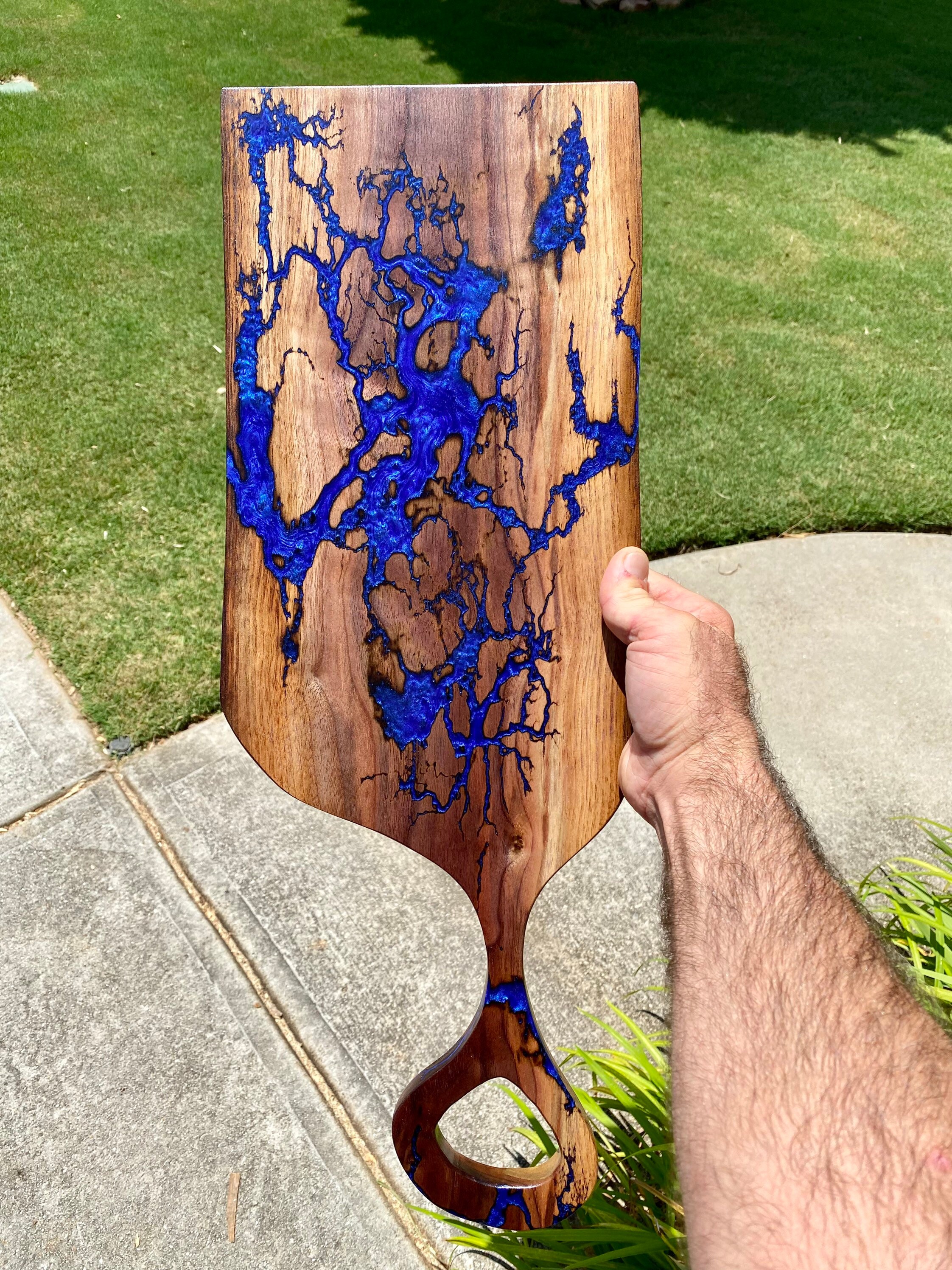 Walnut Epoxy Charcuterie Board Etsy