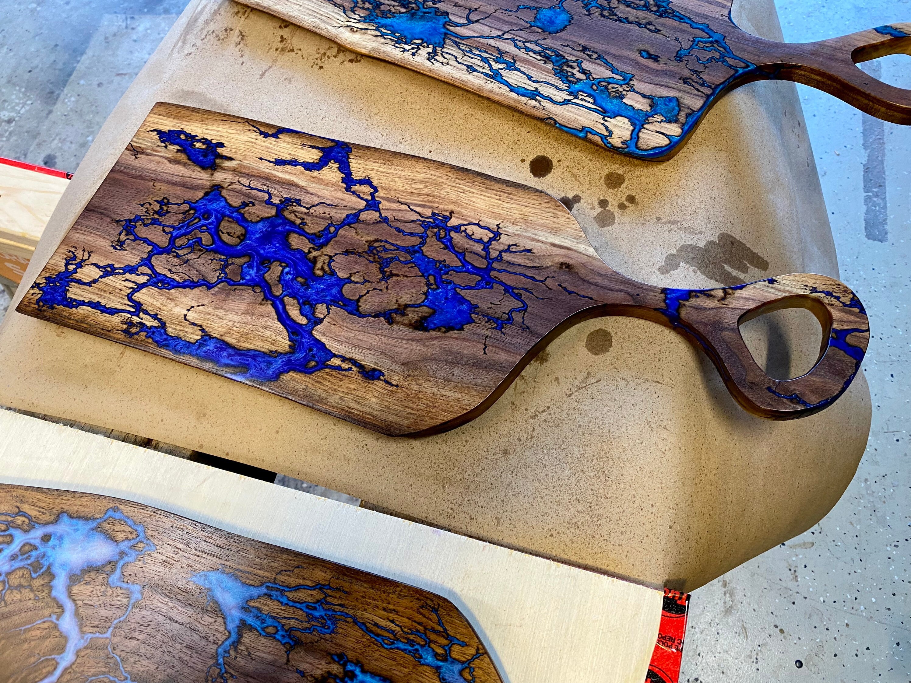 Walnut Epoxy Charcuterie Board Etsy