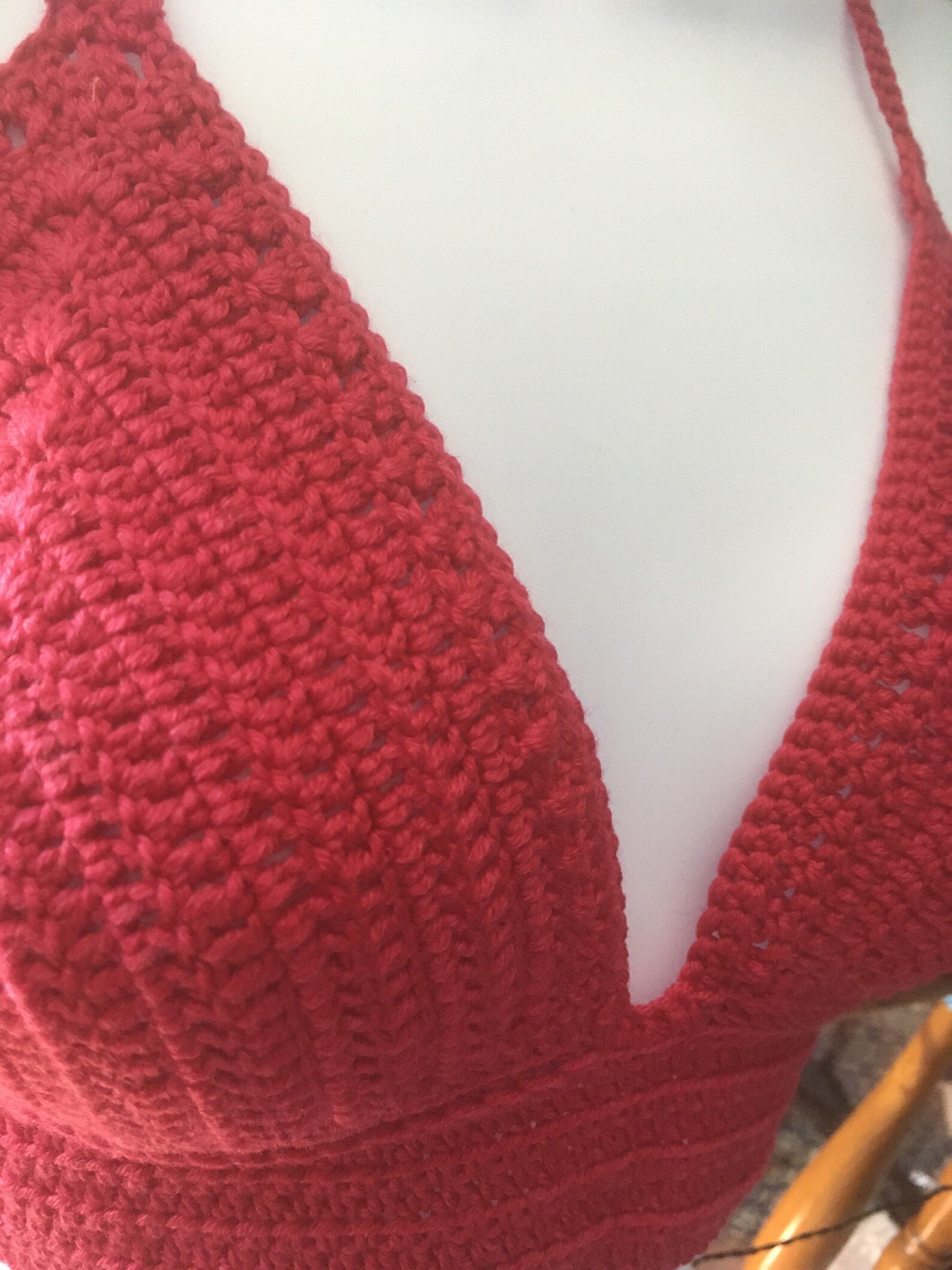 Bralette in Luxury crocheted yarn Etsy