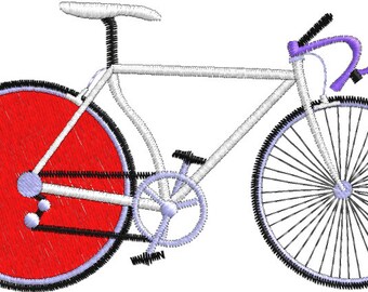 Renn-Bike-Stickerei-Design