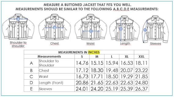 Jean Jacket How To Measure Jacket Shoulder Width Condesa Sunset