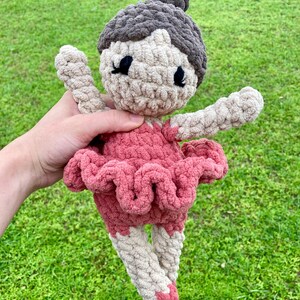 Ballerina Doll, Crochet Heirloom Doll, Goft for Ballerina