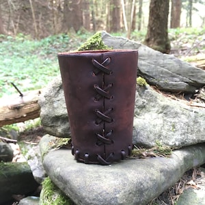 Handmade leather Cup, Crucible, History, Fantasy, Pagan