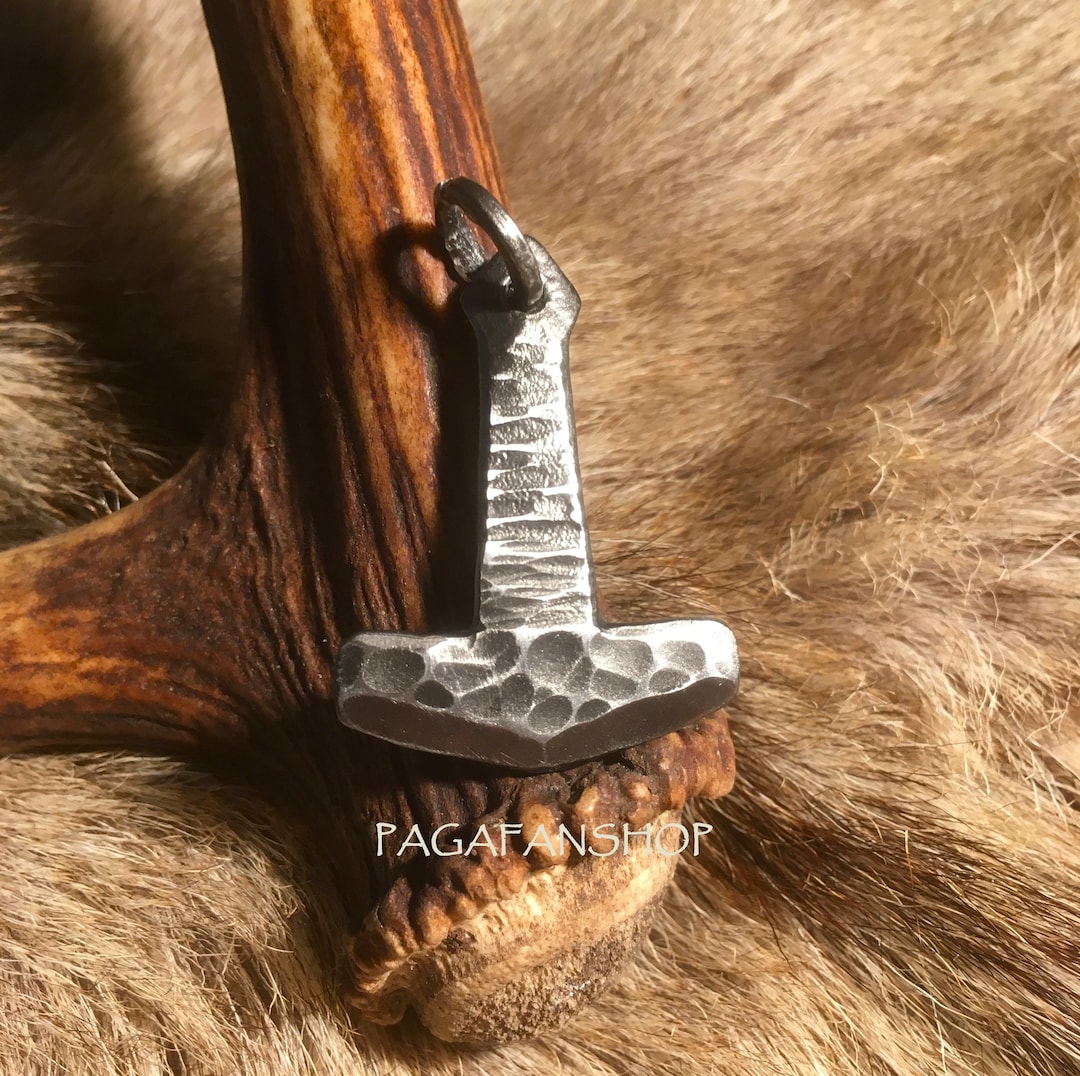 Pendentif forgé Rune Sowilo | Fait à la main | Bijoux Viking