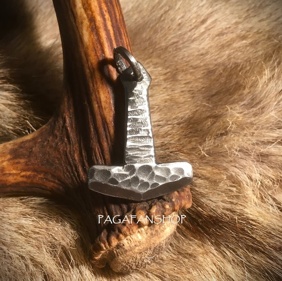 Stainless Steel Thors Hammer Necklace – Hidden People -Iceland-