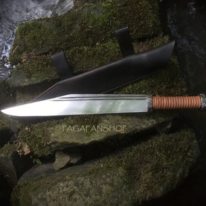 Handmade forge Viking sax, Blacksmith, anglo-saxon knife, high carbon steel historical product