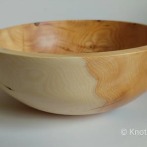 Large Handcrafted Yew Bowl