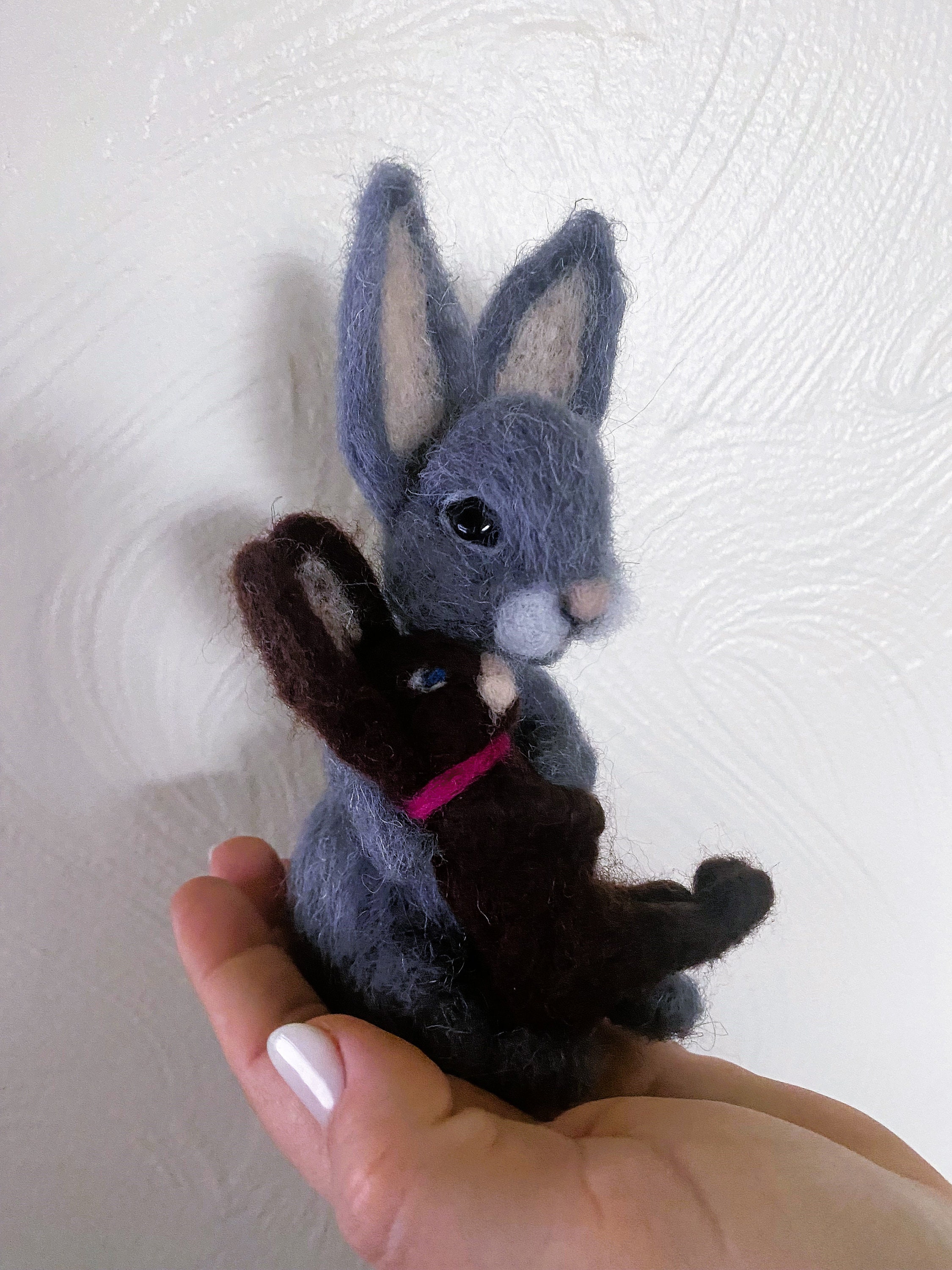 Needle Felted Easter Bunny Rabbit Handmade Gift Wool Bunny Rabbit ...
