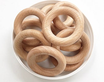 50 mm High quality Wood  Beads  Wooden Ring