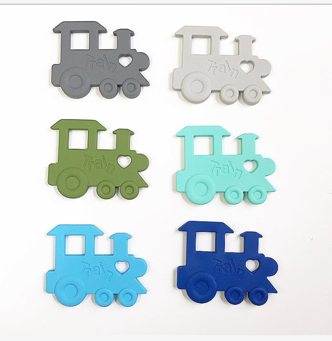 Train Silicone Teether Baby Nursing Terthing Toy Baby boy Toy Etsy