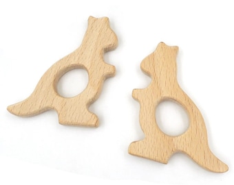 Kangaroo wooden pendant