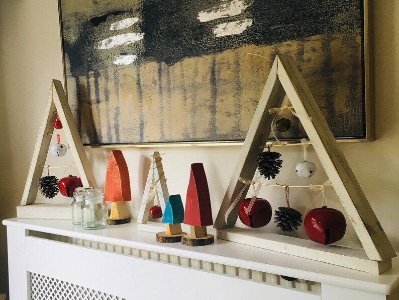 Wooden Xmas tree bells