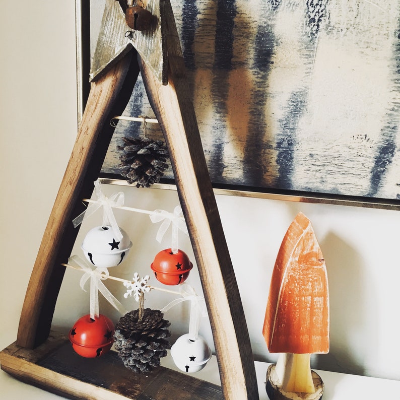 Wooden Xmas tree bells