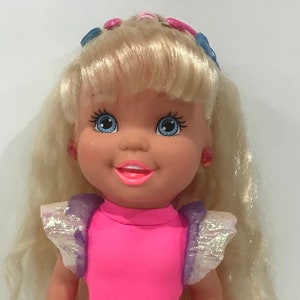 Vintage 1990s Tyco My Pretty Topsy Tail Doll, Collectible, Retro.