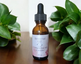 Reversal Oil, Return to Sender Oil, Defense Oil, Spell Oil, Herbal Oil, Conjure Oil, Hex Removal, Shield From Spiritual Attacks