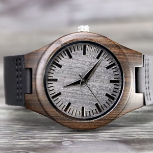 Custom Groomsmen Gift Wood Watches Engraved Wooden Watches Best man Proposal Groom Gift from Bride on Wedding Day Groomsmen Wooden Watch image 5