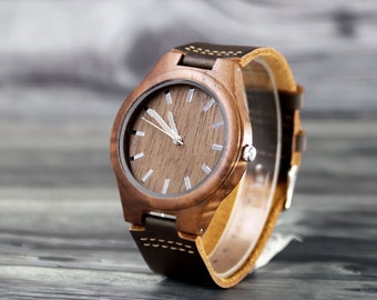 Personalized Watch Groomsmen Watch Mens Watch Personalized Wooden Watch Groomsmen Gift Best Man Gift