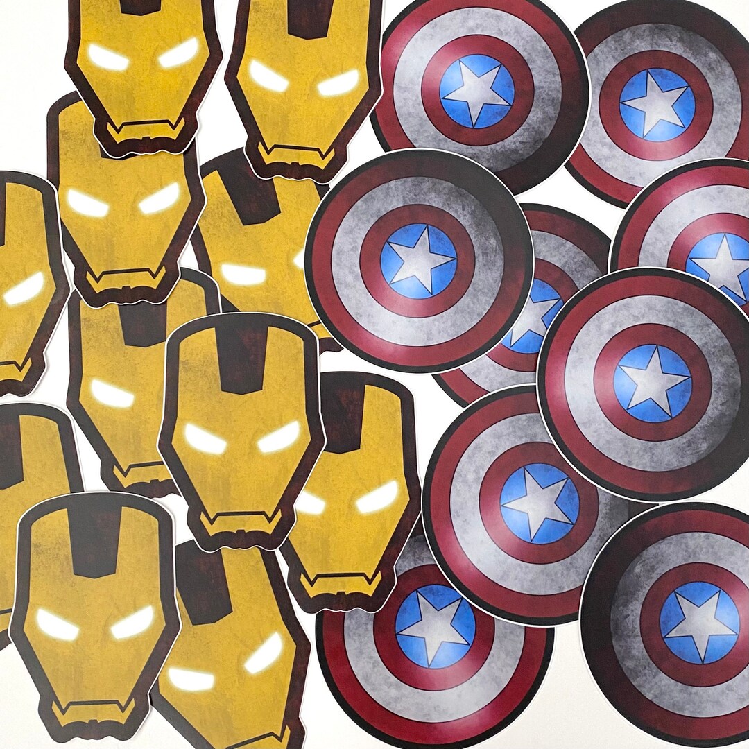 Super Hero Vinyl Stickers / Water Bottle Stickers Etsy