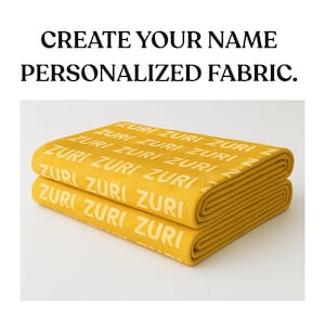 Custom Name Batik Fabric  Personalized Hand-Dyed Cotton by Yard for Quilting, Sewing & Gifts