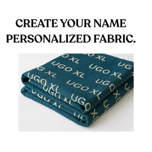Custom Name Batik Fabric, Personalized Hand Dyed Cotton Personalized Cotton Sewing Fabric Batik Fabric with Name