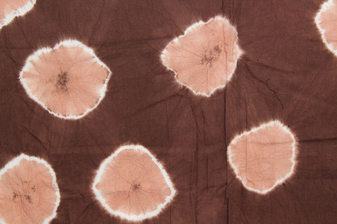 Brown Tiedye Fabric Adire Dress Making Fabric Mudcloth Etsy India