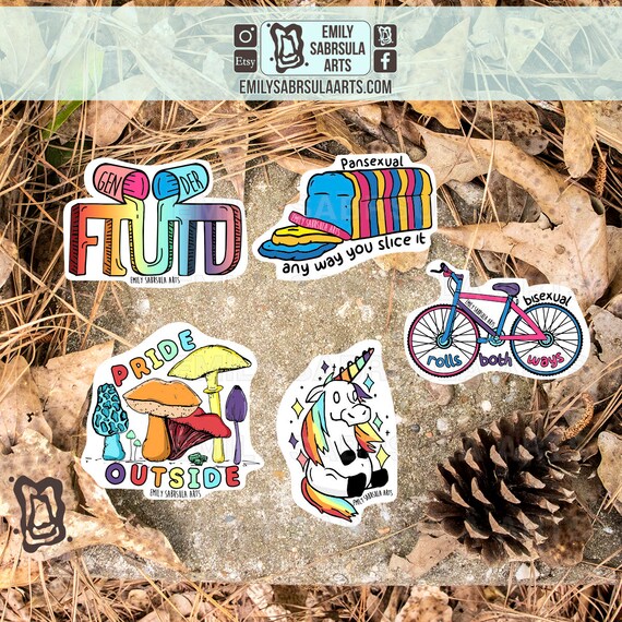 pride stickers etsy