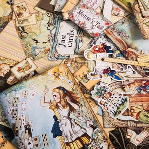 Alice in Wonderland paper journaling bundle