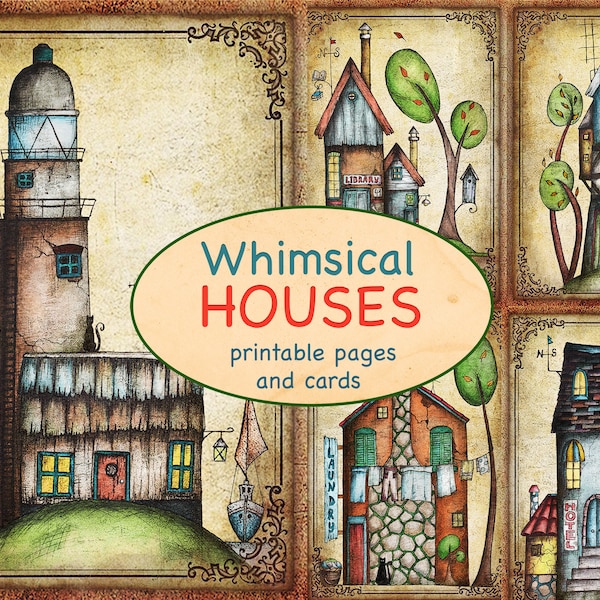 Whimsical Houses - Etsy