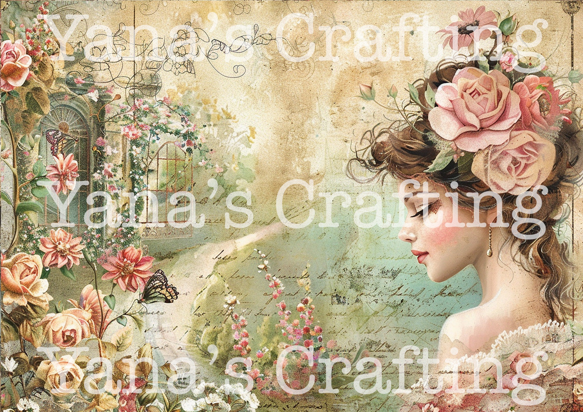 25 Printable PRINCESS Themed PAGES / Romantic Junk Journal ...