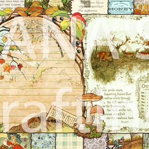 OCTOBER Journal KIT 12 Sheets / Printable Junk Journal / Fall / Autumn ...