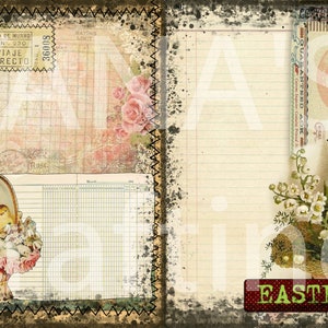Easter Junk Journal / 14 Sheets / Printable Kit / Collaged - Etsy