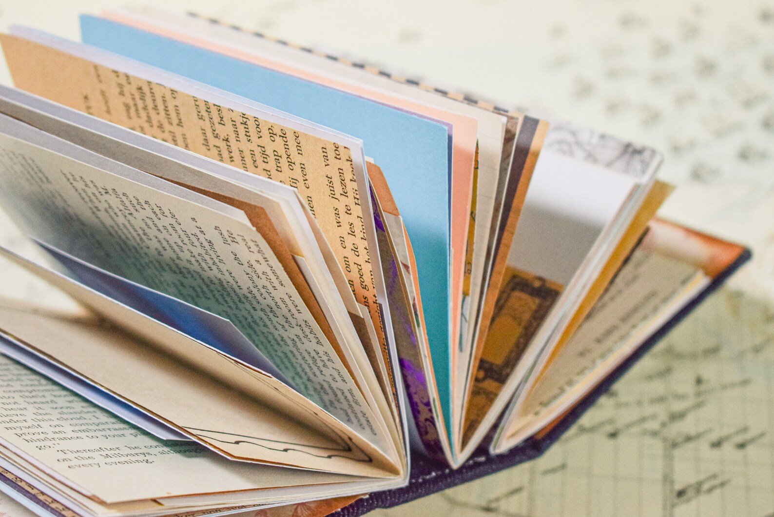 Diario de chatarra de ensueño hecho a mano / Mini cuaderno / | Etsy