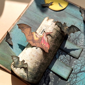 Embellissement pop-up HALLOWEEN / Diffusion de journaux imprimables / Fait main / Ephémères / Journal des déchets d'automne / Kit numérique avec instructions vidéo
