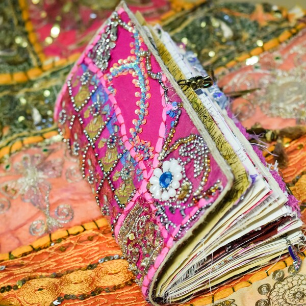 Bohemian junk journal / Gypsy / Vintage / Unique notebook